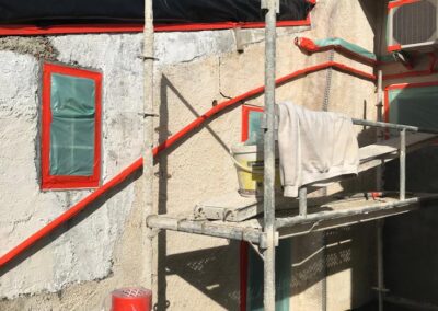 Technique d’enduisage mécanique pour murs et façades