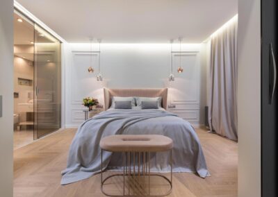 Chambre de couple romantique et élégante