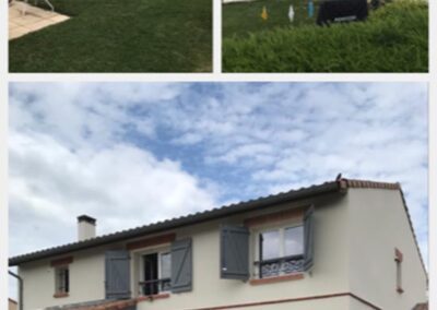 Maison avant et après rénovation avec amélioration visible